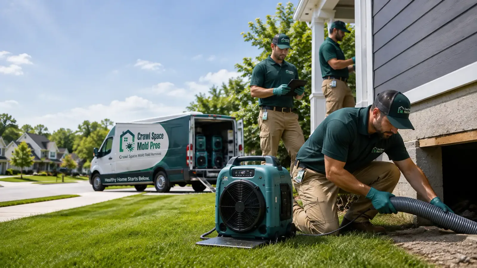 Crawl Space Mold Removal in Port Wing, WI